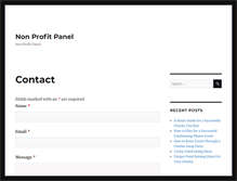 Tablet Screenshot of nonprofitpanel.org